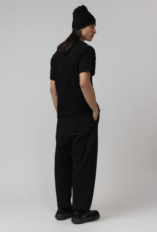 Carbon Tee – Washed Wool - Black