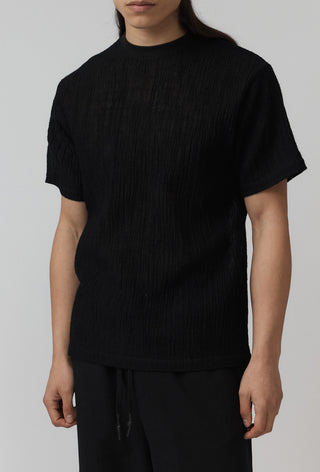 Carbon Tee – Washed Wool - Black