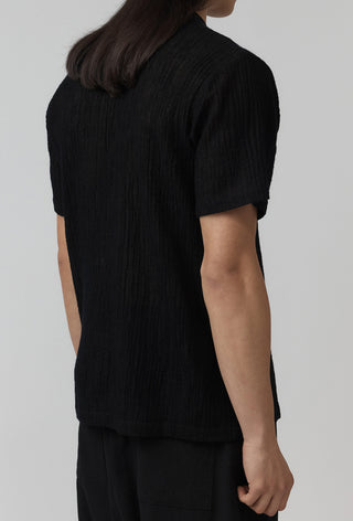 Carbon Tee – Washed Wool - Black