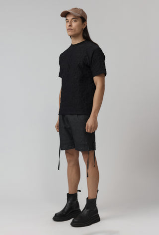 Carbon Tee – Jacquard - Black