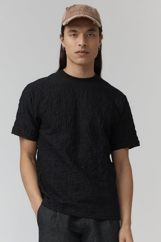 Carbon Tee – Jacquard - Black