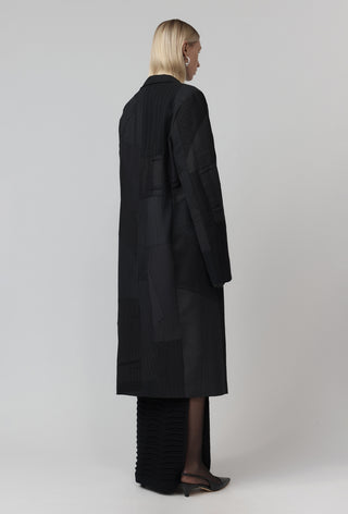 Re-Worn Surgical Coat - Charcoal Pinstripe