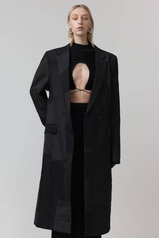 Re-Worn Surgical Coat - Charcoal Pinstripe