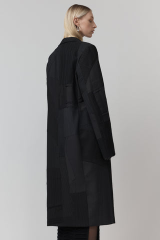 Re-Worn Surgical Coat - Charcoal Pinstripe