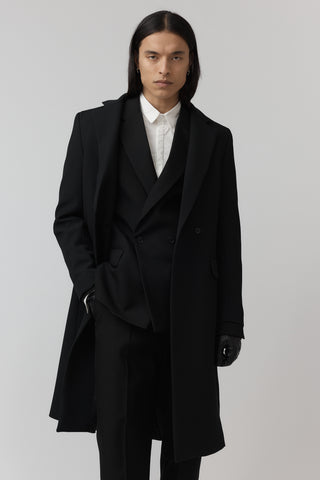 Macro Surgical Coat Twill - Black