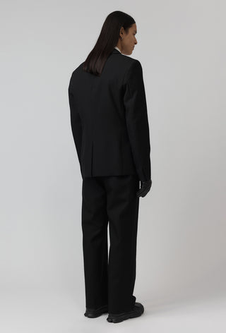 Pierced Macro Blazer - Black