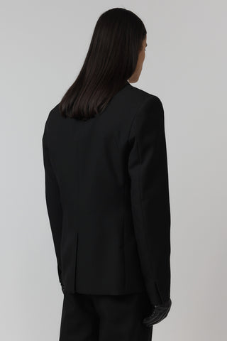 Pierced Macro Blazer - Black