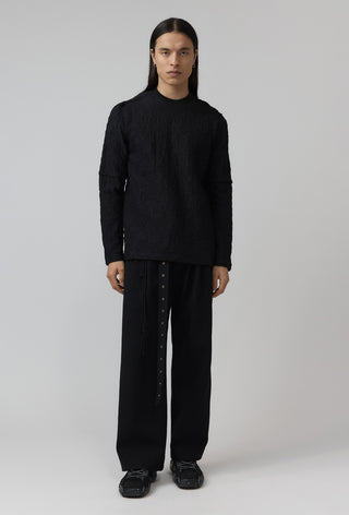 Sterile Top – Jacquard – Black