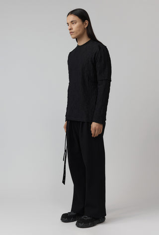 Sterile Top – Jacquard – Black