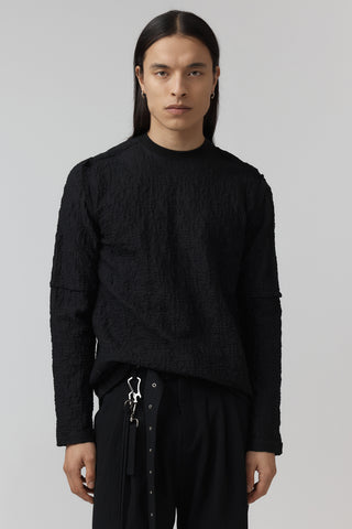 Sterile Top – Jacquard – Black