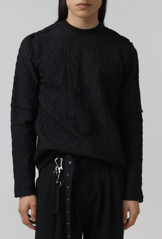 Sterile Top – Jacquard – Black