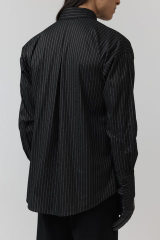 Macro Shirt – Black Pinstripe