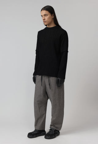 Sterile Top – Washed Wool – Black