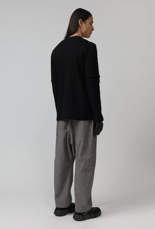 Sterile Top – Washed Wool – Black