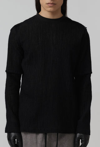 Sterile Top – Washed Wool – Black