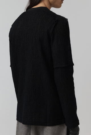 Sterile Top – Washed Wool – Black