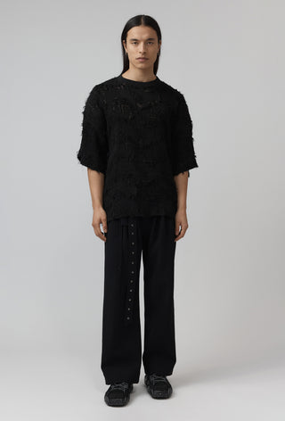 Distressed Macro Top - Black