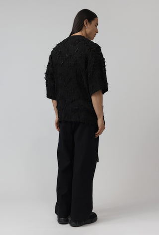 Distressed Macro Top - Black