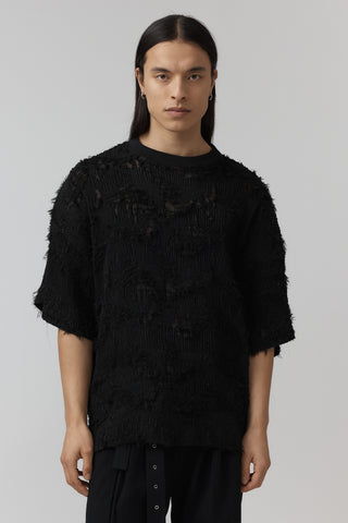 Distressed Macro Top - Black