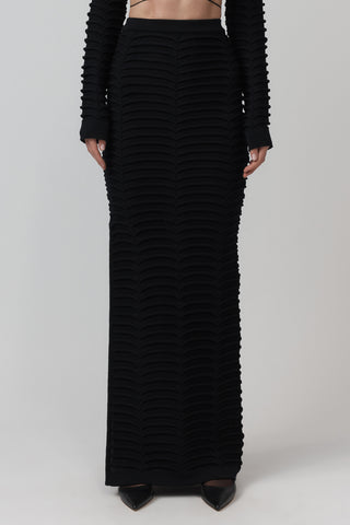 Vertebrae Tube Skirt - Black