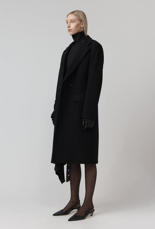 Macro Surgical Coat Wool -  Black