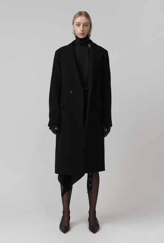 Macro Surgical Coat Wool -  Black