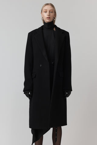 Macro Surgical Coat Wool -  Black