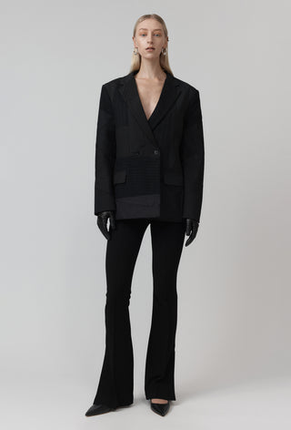 Re-Worn Macro Blazer -  Charcoal Pinstripe