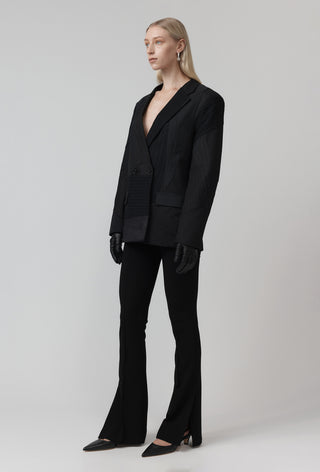 Re-Worn Macro Blazer -  Charcoal Pinstripe