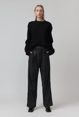 Sterile Top – Washed Wool – Black