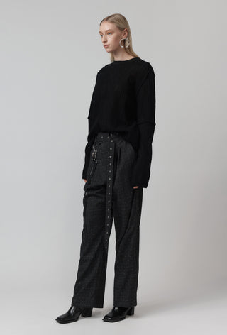 Sterile Top – Washed Wool – Black