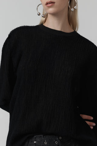 Sterile Top – Washed Wool – Black