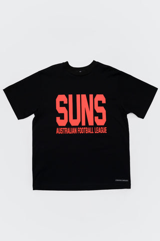 CLUB T-SHIRT - GOLD COAST SUNS - BLACK