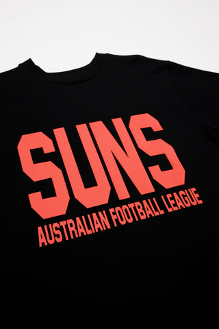 CLUB T-SHIRT - GOLD COAST SUNS - BLACK