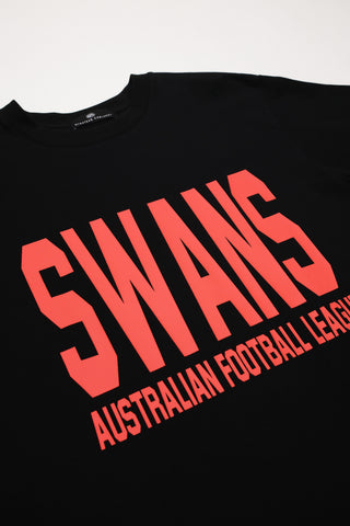 CLUB T-SHIRT - SYDNEY SWANS - BLACK
