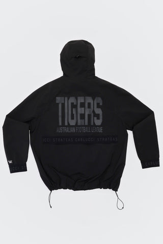 RICHMOND TIGERS - SHORT WINDBREAKER JACKET - BLACK