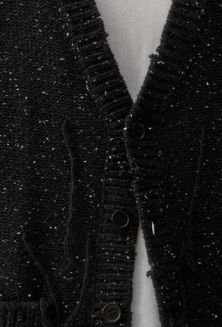 Thread Knit Cardigan - Space Black