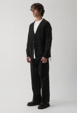 Thread Knit Cardigan - Space Black