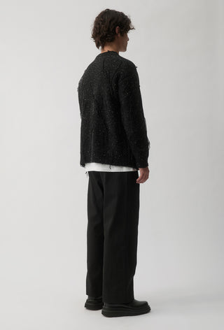 Thread Knit Cardigan - Space Black