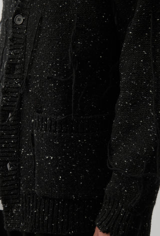Thread Knit Cardigan - Space Black