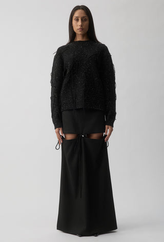 Thread Knit Sweater - Space Black