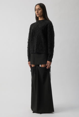 Thread Knit Sweater - Space Black