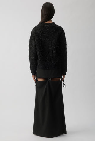 Thread Knit Sweater - Space Black