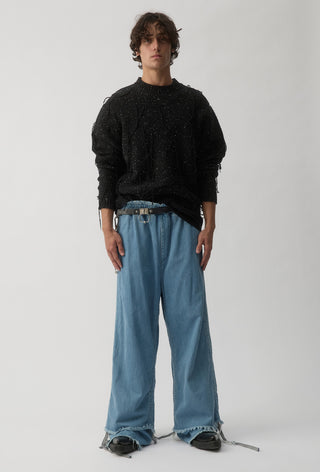 Thread Knit Sweater - Space Black