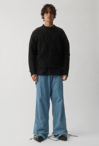 Thread Knit Sweater - Space Black