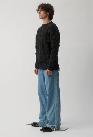 Thread Knit Sweater - Space Black