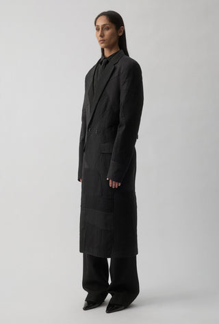Re-Worn Surgical Coat - Charcoal Pinstripe