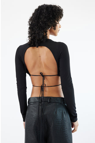 Luna Rib Top - Black