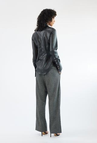 Pin-Tuck Shirt - Black